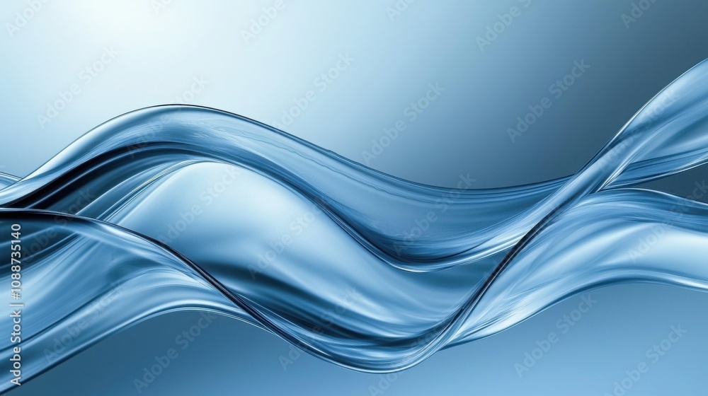 An abstract illustration of flowing blue waves, showcasing smooth lines and a calming background of gradient shades. An abstract illustration of flowing blue waves, showcasing smooth lines and a calming background of gradient shades.