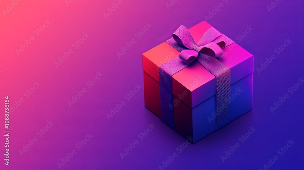 A box with a bow on top of it A box with a bow on top of it
