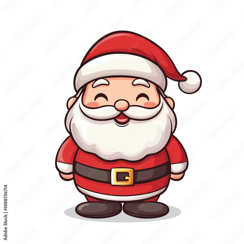 Jolly Santa Claus Cartoon Illustration
