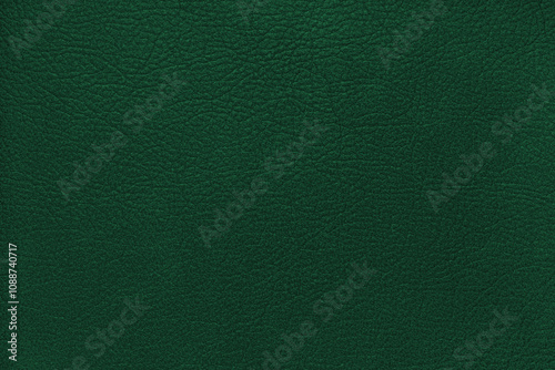 Vászonkép Natural, genuine solid green leather texture close up, macro