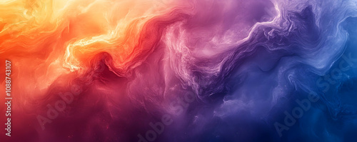 Abstract Swirling Background with Vibrant Colors Blending in a Digital Art Style