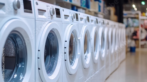 Wide selection of washing machines for purchase, combining efficiency and style photo