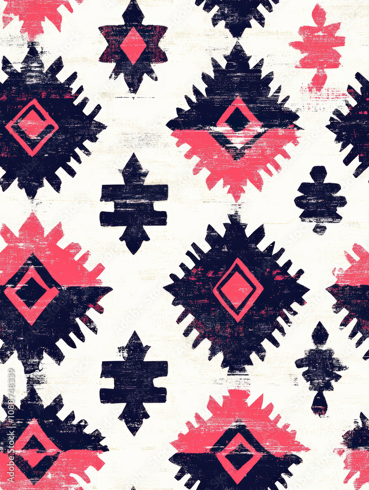motif batik ethnique de style africain sans couture. motif traditionnel primitifs répétitif motif batik ethnique de style africain sans couture. motif traditionnel primitifs répétitif