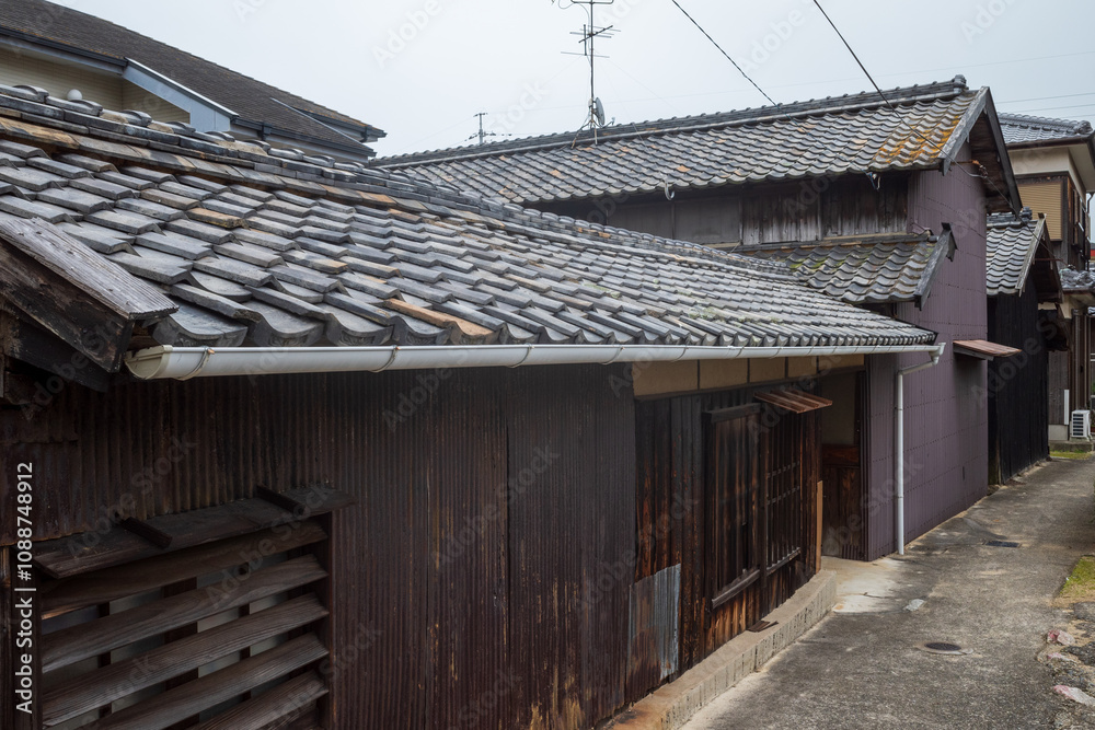 日本の香川県の小豆島の古くてとても美しい建物