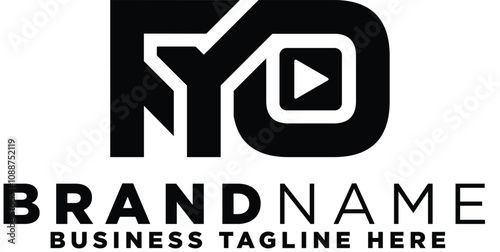 minimalist initials videography logo
