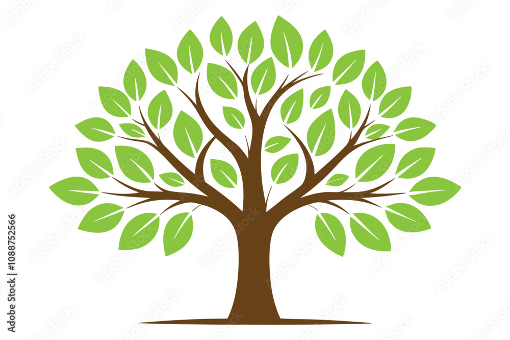 tree with leaves icon vector illustration design tree with leaves icon vector illustration design