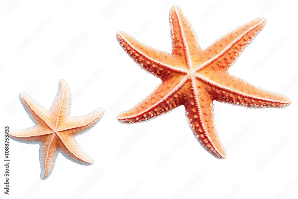starfish on an isolated, watercolor illustration, Generative AI starfish on an isolated, watercolor illustration, Generative AI