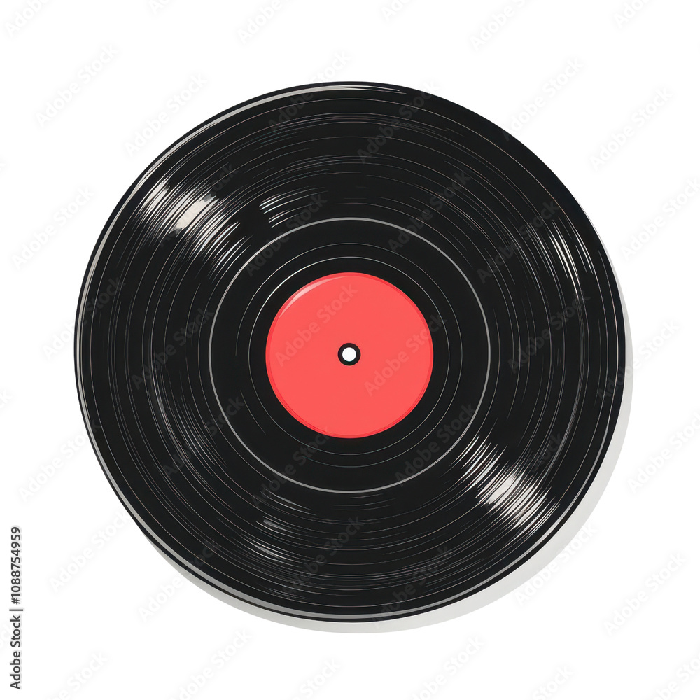 A classic vinyl record with a striking red label, perfect for music lovers and vintage enthusiasts. A classic vinyl record with a striking red label, perfect for music lovers and vintage enthusiasts.