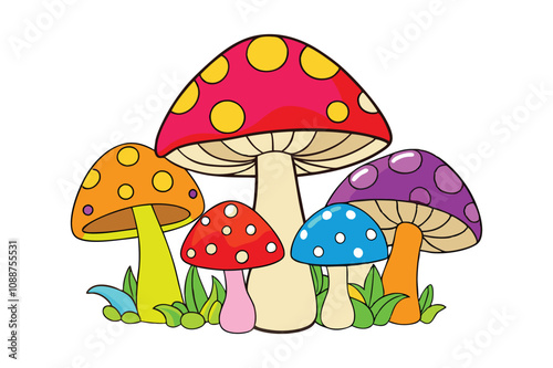 mushroom vector illustration