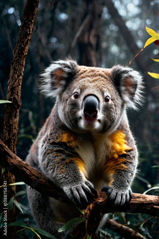 Fototapeta premium koala in tree