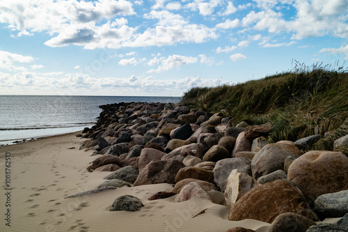 an der Nordsee in Hvidbjerg Strand Westjütland