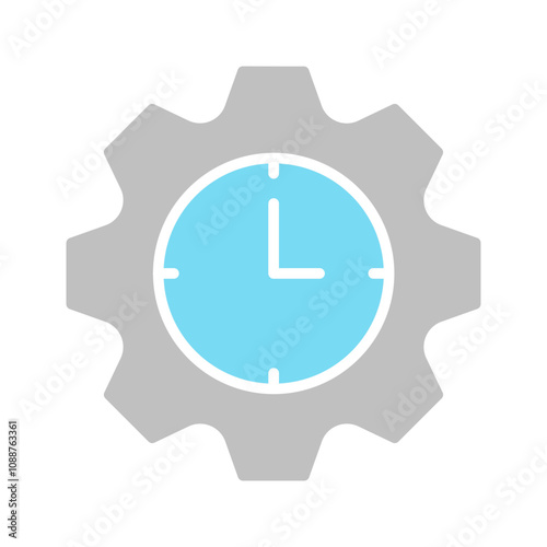 Time Allocation Vector Icon