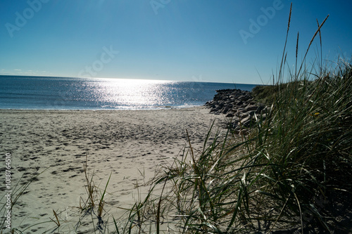 an der Nordsee in Hvidbjerg Strand Westjütland photo