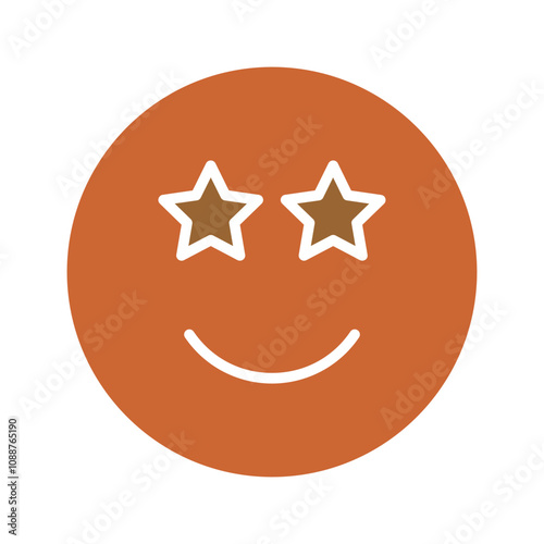 Star-Struck Vector Icon