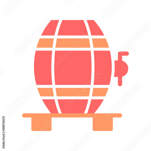 Wine Cask Vector Icon