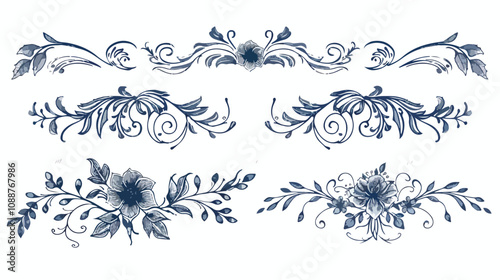 Creative Collection of Hand-Drawn Text Dividers and Vignettes