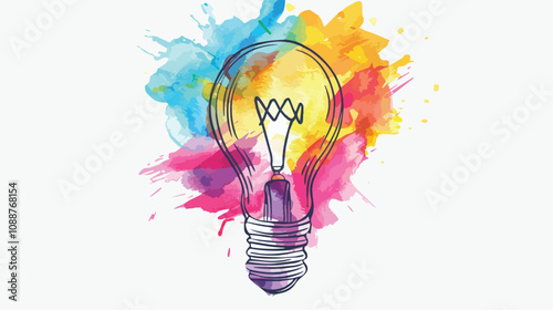 Bright Idea and Creativity Concept Hand-drawn Vector Illustration