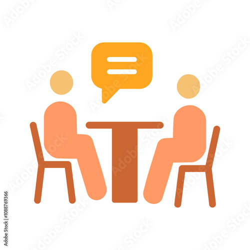 News Interview Vector Icon