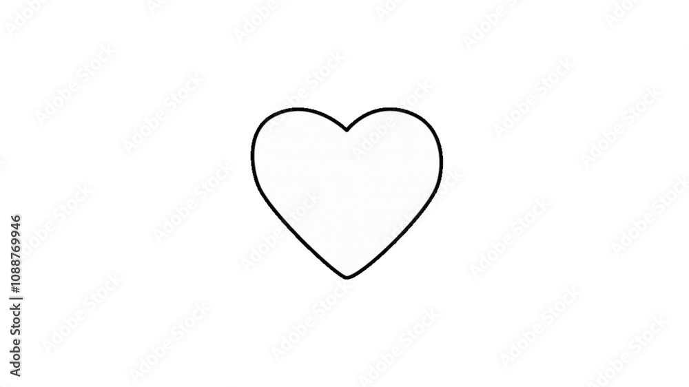 heartbeat signal icon animation. heartbeat icon animation. 2d animation line art of heartbeat heartbeat signal icon animation. heartbeat icon animation. 2d animation line art of heartbeat