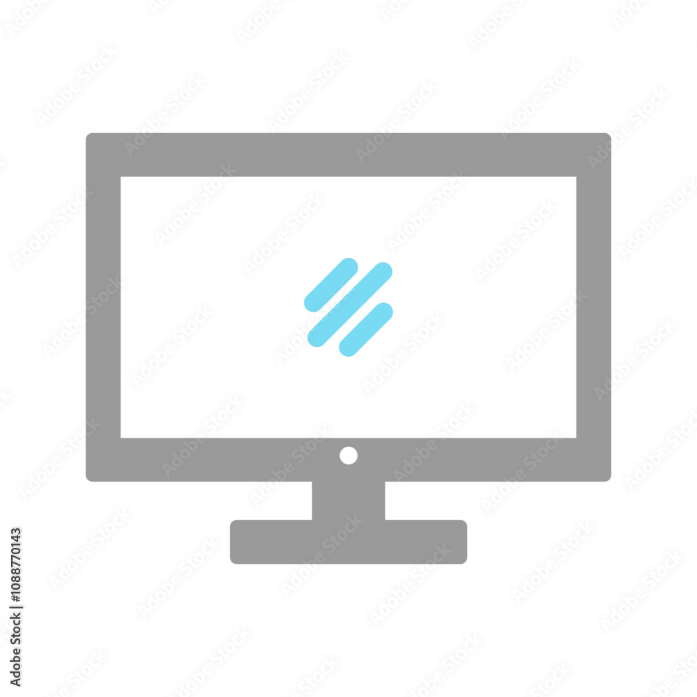 Monitor Vector Icon Monitor Vector Icon
