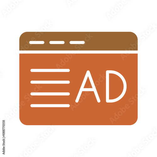 Ad Placement Vector Icon