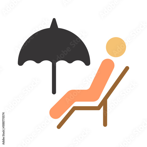 Relaxing Day Vector Icon