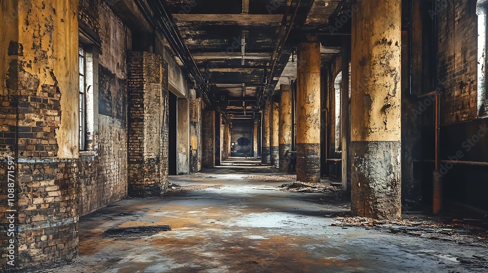 Abandoned Building Hallway Abandoned Building Hallway