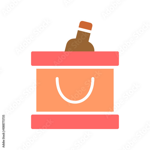 Wine Cooler Vector Icon