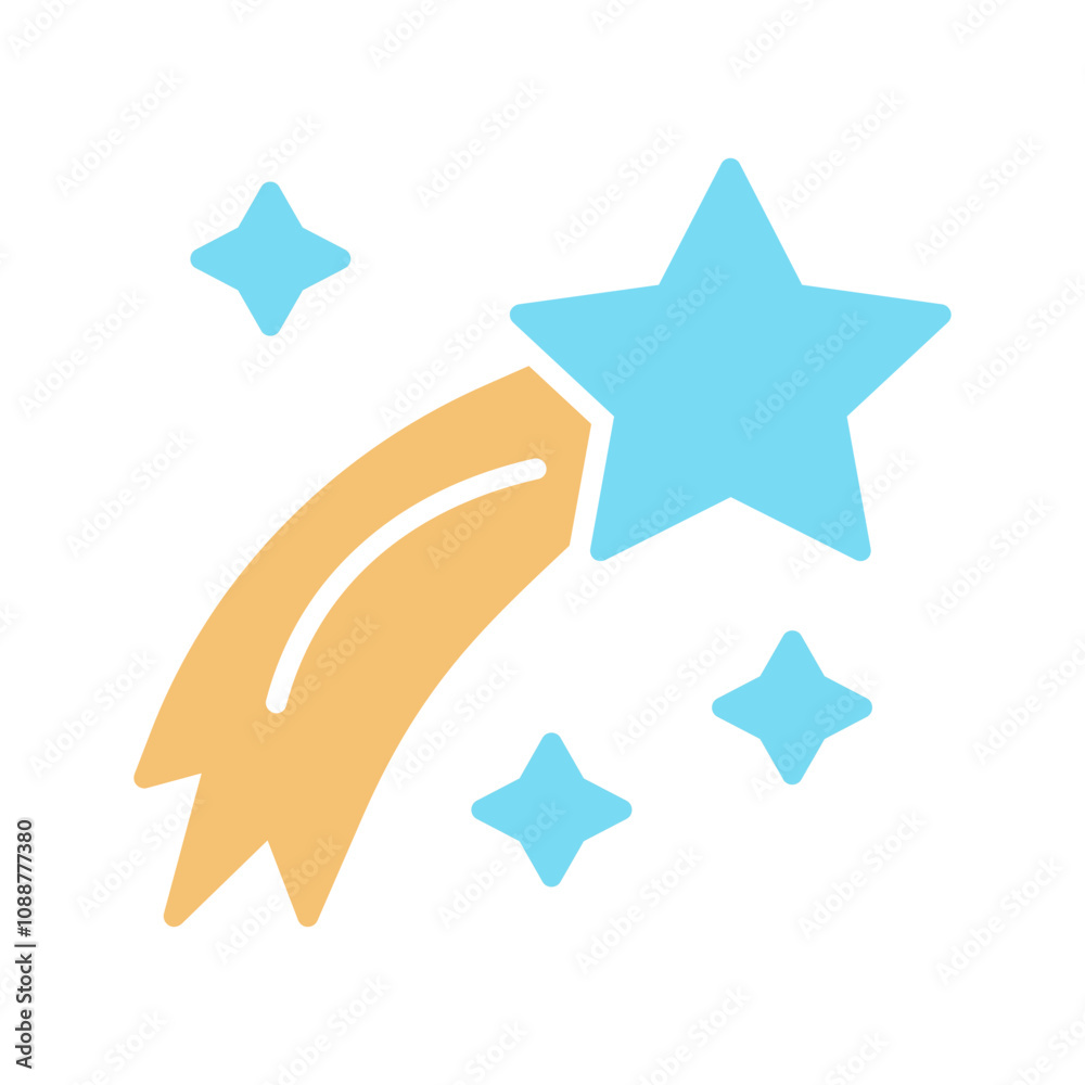 Obraz premium Shooting Star Vector Icon