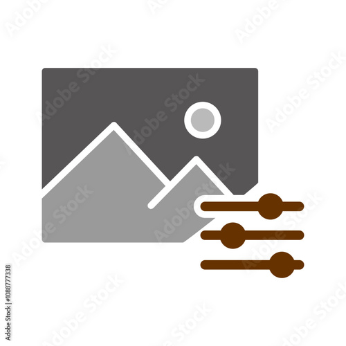 Photo Editing Tools Vector Icon