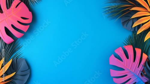 Digital flyer for Black Friday, neon accents, eye-catching style