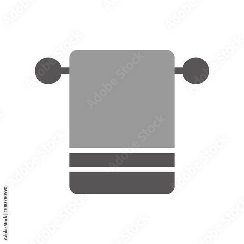 Bath Towels Vector Icon