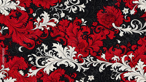 background from a floral ornament, Fashionable modern wallpaper or textile