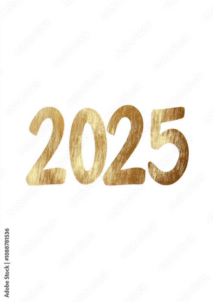 Numbers golden design text. Numbers golden design text.