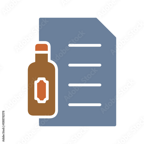Wine Tasting Notes Vector Icon