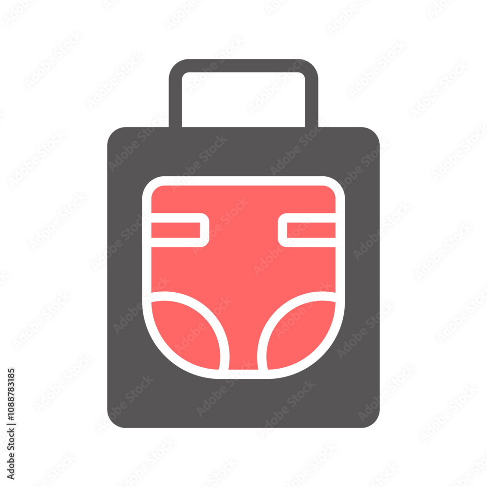 Diaper Bag Vector Icon Diaper Bag Vector Icon