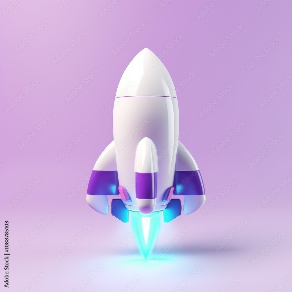 Rocket aircraft vehicle purple. Rocket aircraft vehicle purple.
