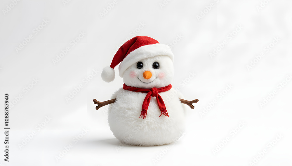 A character resembling a fluffy snowball with big shiny eyes, a tiny carrot nose, and little twig hands A character resembling a fluffy snowball with big shiny eyes, a tiny carrot nose, and little twig hands