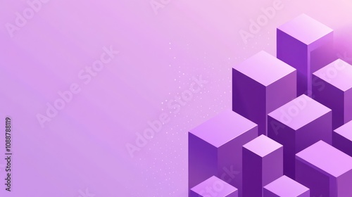 Abstract graphic featuring purple blocks on a gradient background, ideal for digital designs.