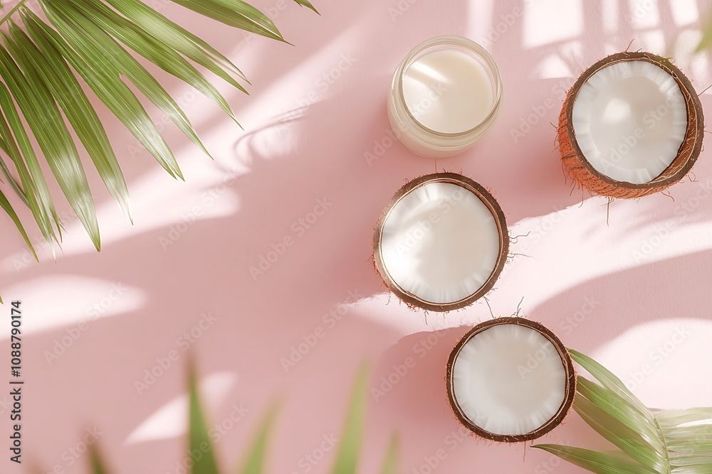 Creamy Coconut Milk: A Tropical Delight. Indulge in the refreshing taste of coconut milk, perfect for a summer day. This image evokes feelings of relaxation and escape. Creamy Coconut Milk: A Tropical Delight. Indulge in the refreshing taste of coconut milk, perfect for a summer day. This image evokes feelings of relaxation and escape.