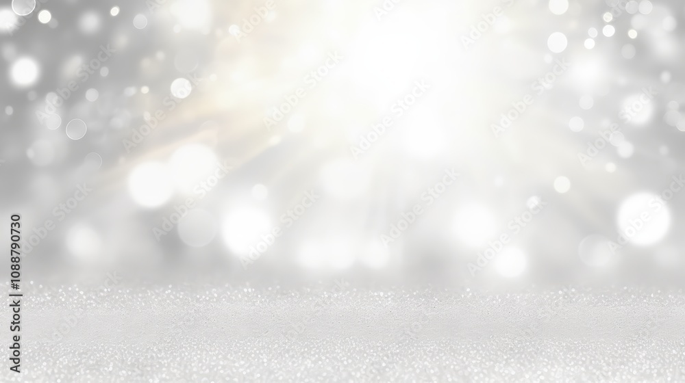 Abstract Glimmering Background with Soft White Lights and Silver Sparkles, Ideal for Design, Greeting Cards, or Holiday Themes Featuring a Glittering Aesthetic Abstract Glimmering Background with Soft White Lights and Silver Sparkles, Ideal for Design, Greeting Cards, or Holiday Themes Featuring a Glittering Aesthetic