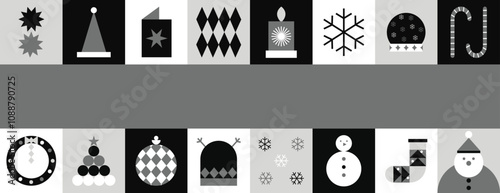 Abstract Geometric Christmas Background 