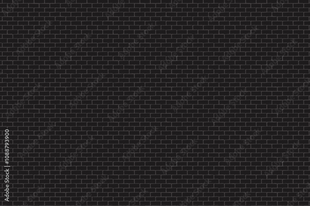 Black Brick wall background. Vector illustration. Black and white. Black Brick wall background. Vector illustration. Black and white.