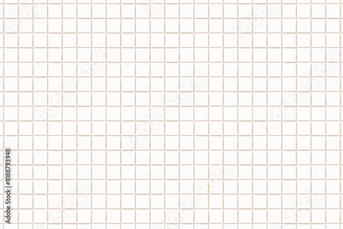 Clean square ceramic tiled grid pattern. Vector illustration