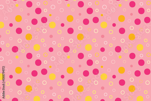 Abstract backgroundpink and yellow gradations with circle effect 