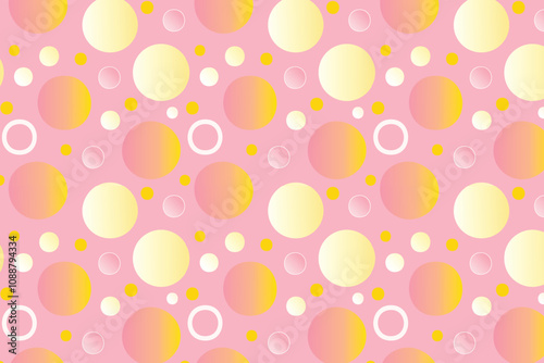 Abstract backgroundpink and yellow gradations with circle effect 