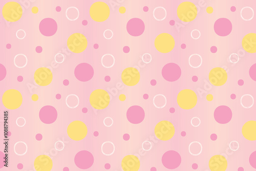 Abstract backgroundpink and yellow gradations with circle effect 