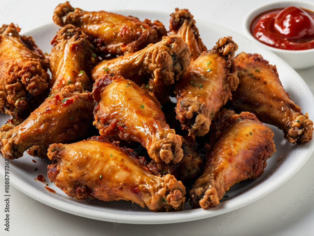 Grilled chicken wings with sauce Grilled chicken wings with sauce