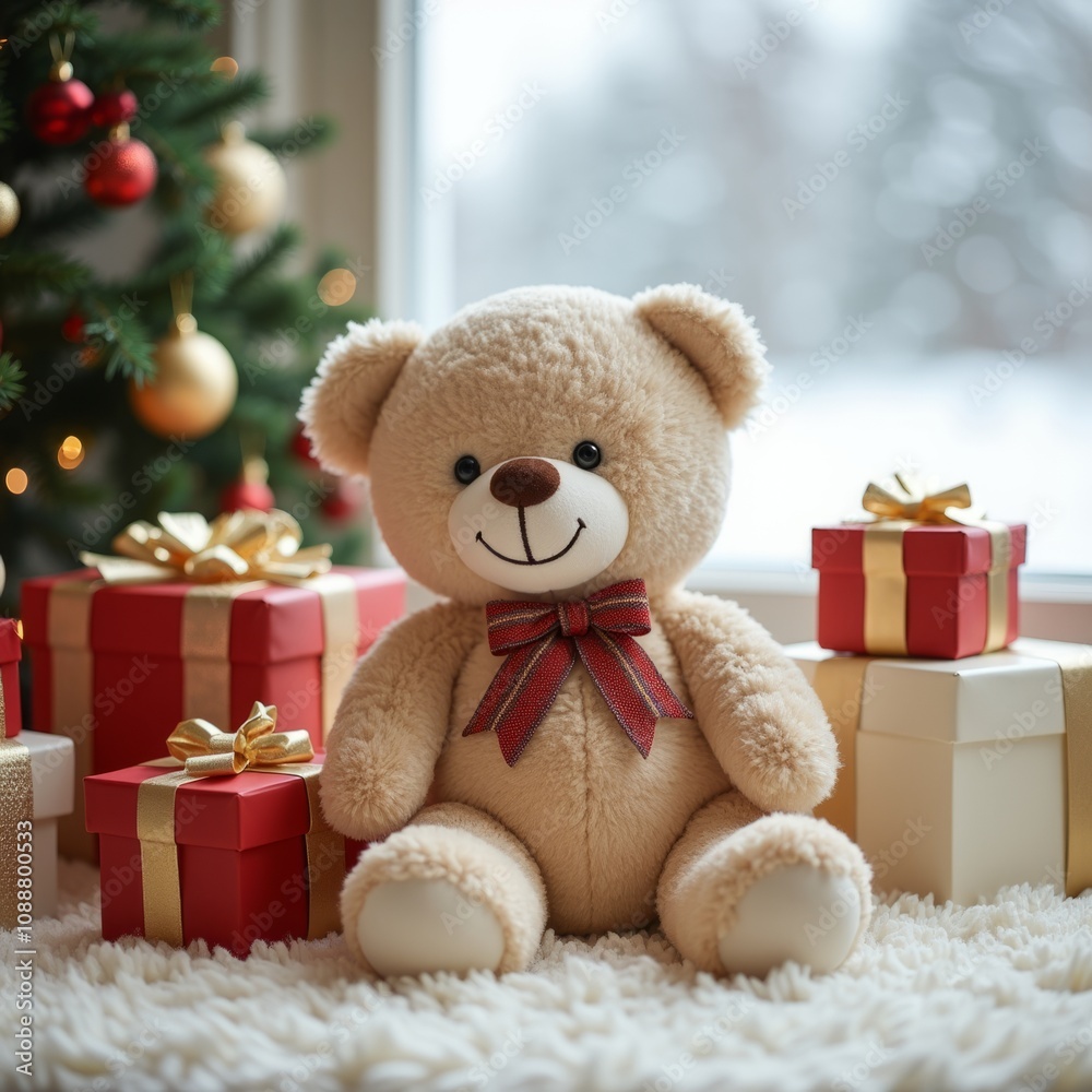 Cozy Holiday Cheer with a Teddy Bear Cozy Holiday Cheer with a Teddy Bear