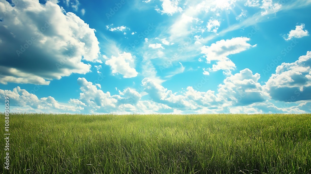 Obraz premium Sunny Meadow Landscape